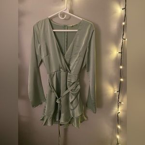 Altar’d State Sage Green Romper